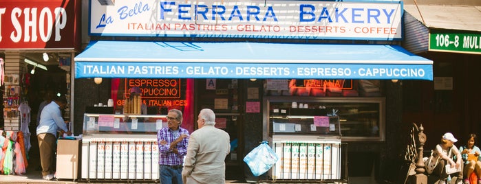 Ferrara Bakery is one of The Little Italy List by Urban Compass.