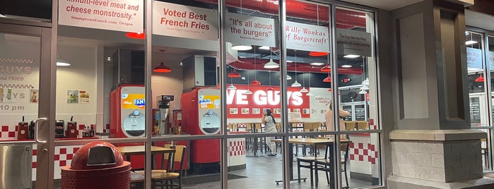 Five Guys is one of 20 favorite restaurants.