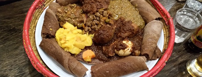 Saba's Ethiopian Restaurant is one of Tempat yang Disimpan Dat.