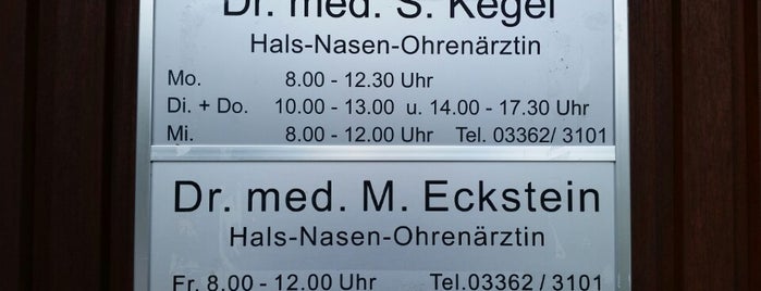 Hals-Nasen-Ohrenärztin Kegel&Eckstein is one of Andere  Orte.
