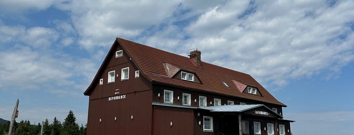 Špindlerova bouda is one of Horské chaty & boudy v Krkonoších.