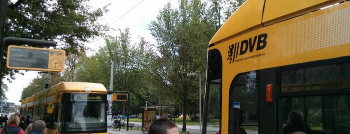 H Sachsenallee is one of Dresden tram stops (N-Z).