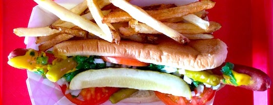 Hotdog-Opolis is one of Ten Best Inexpensive Restaurants in Palm Beach.