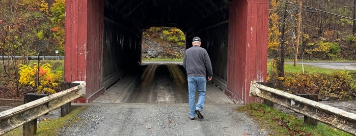 Arlington Covered Bridge is one of St Albans to Ashfield.