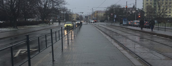 Křídlovická (tram, bus) is one of Brno - Linka 8.
