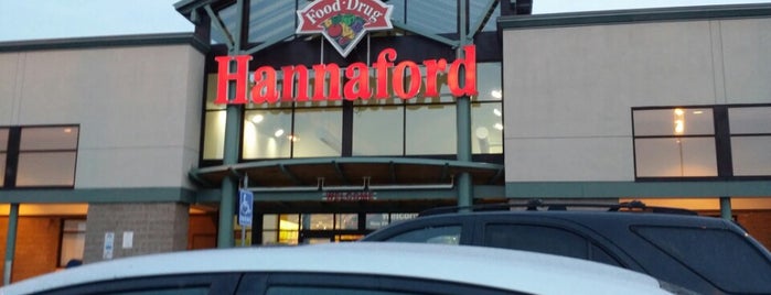Hannaford Supermarket is one of my places.