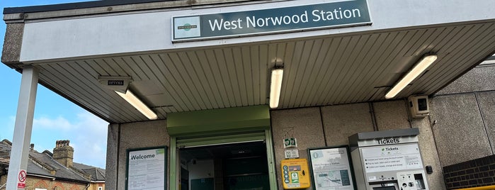 West Norwood Railway Station (WNW) is one of Stations - NR London used.