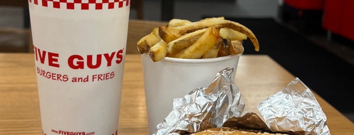 Five Guys is one of The 15 Best Places for Bacon Cheeseburger in Dallas.