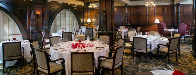 The Oakroom at the Seelbach Hilton is one of Louisville Eater 18.