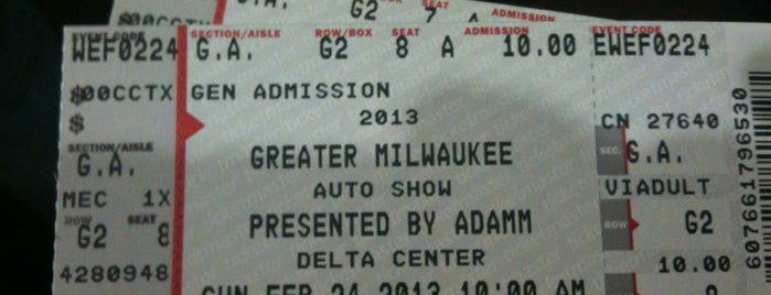Milwaukee Auto Show is one of Tempat yang Disukai Richard.