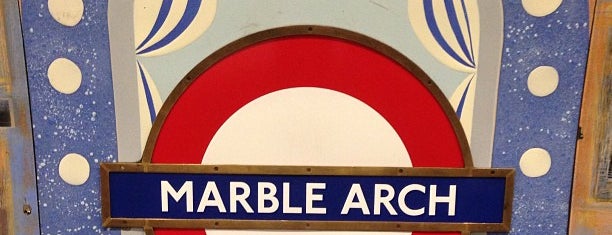 Marble Arch London Underground Station is one of London.