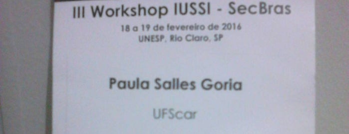 Universidade Estadual Paulista (Unesp) is one of Rio claro.