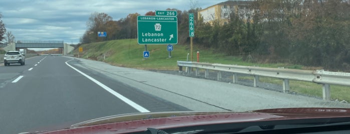 Lebanon / Lancaster Turnpike Interchange - Exit 266 is one of Pennsylvania Turnpike.