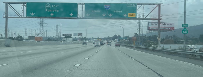I-605 / CA-60 Interchange is one of Los Angeles area highways and crossings.