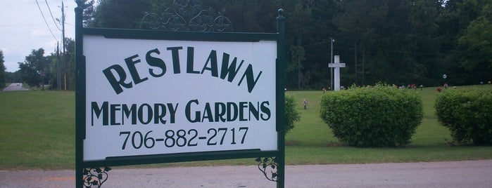 Restlawn Memory Gardens is one of Cemeteries.