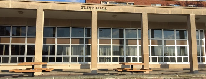 Flint Hall is one of Staying Over.