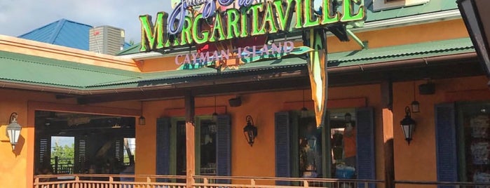 Jimmy Buffet's Margaritaville (Grand Cayman) is one of Leo'nun Beğendiği Mekanlar.