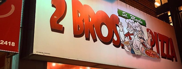 2 Bros. Pizza is one of Restaurants (New York, NY).