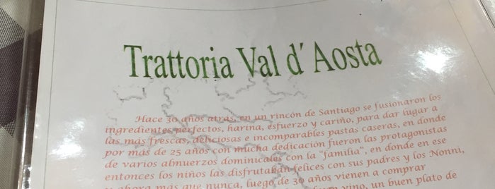 Trattoria Val D'Aosta is one of สถานที่ที่บันทึกไว้ของ Valentina.