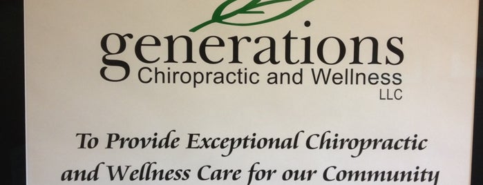 Generations Chiropractic And Wellness is one of Becky'in Beğendiği Mekanlar.