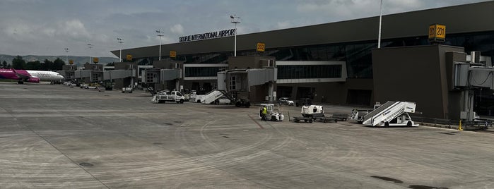 Skopje International Airport (SKP) is one of visited airports.
