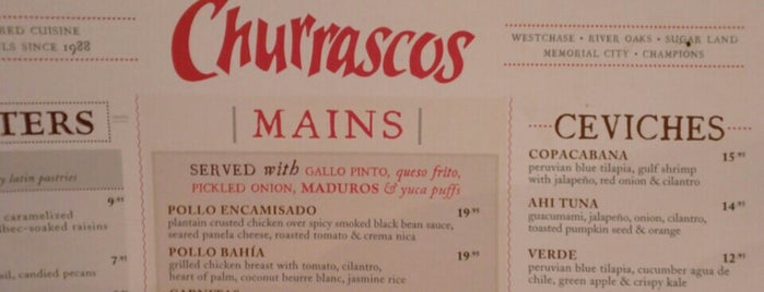 Churrascos is one of Restaurants I've Visited part 2.