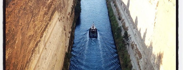 Corinth Canal is one of Tempat yang Disukai Carl.