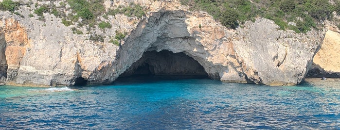 Blue caves is one of Corfu, Greece.