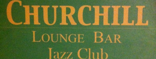 Churchill Lounge Bar Cigar Jazz Club is one of Tempat yang Disukai Julia.