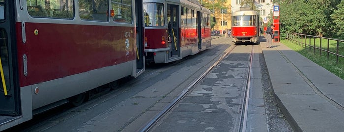 Olšanské hřbitovy (tram) is one of LL MHD stations part 1.