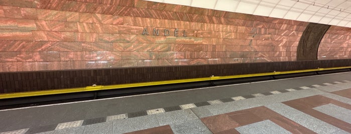 Metro =B= Anděl is one of Tempat yang Disukai Nikos.