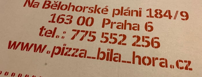 Pizza Bílá Hora is one of Bezlepek.