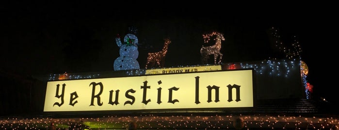 Ye Rustic Inn is one of Let's Go.