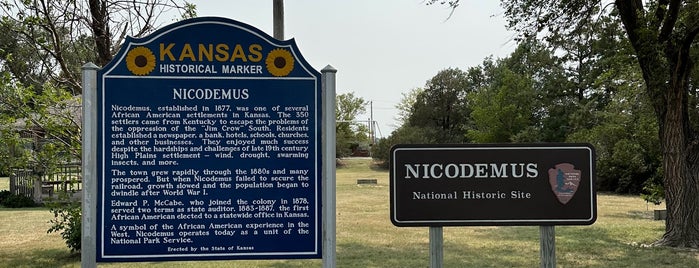 Nicodemus National Historic Site is one of Historic &/or Historical Sights-List 2.