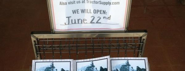 Tractor Supply Co. is one of Stores I've opened.