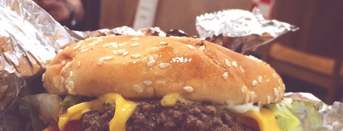 Five Guys is one of The 15 Best Places for Cheeseburgers in Dubai.