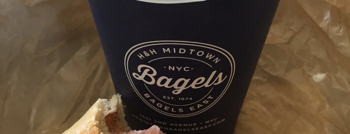 H&H Midtown Bagels East is one of NY.