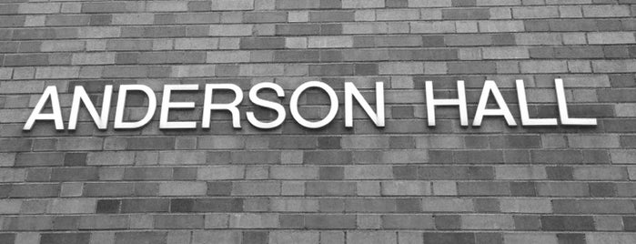 Anderson Hall is one of Spring 2014 Semester.