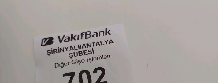 vakifbank sirinyali sube is one of byberketurkmen’s Liked Places.