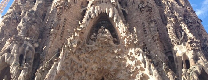 The Basilica of the Sagrada Familia is one of Barcelona.