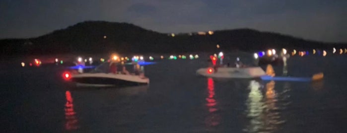 On a boat in the middle of Lake Travis is one of Austin, TX Places To Try.