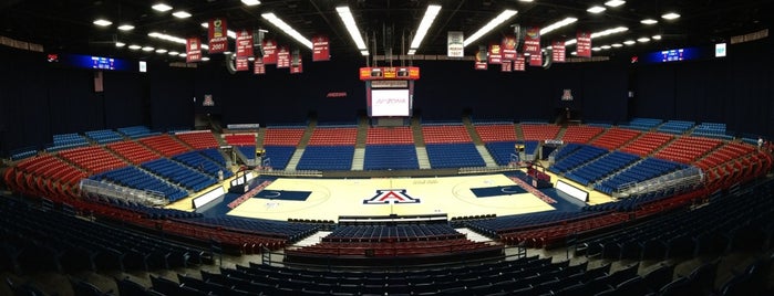 McKale Memorial Center is one of Pac-12 Basketball.