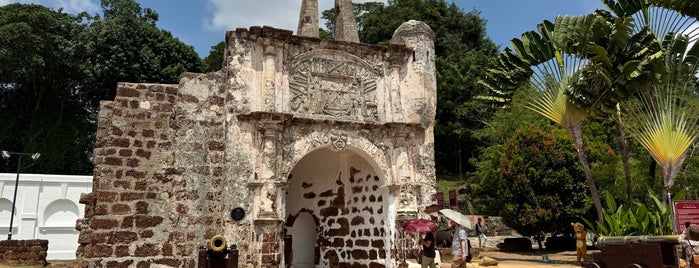 Porta De Santiago (A Famosa Fortress) is one of Melaka.