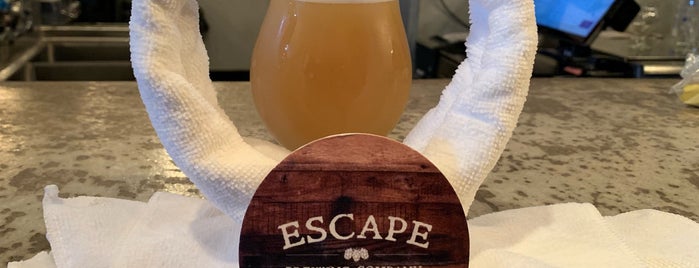 Escape Brewing Company is one of Breweries I've been to.