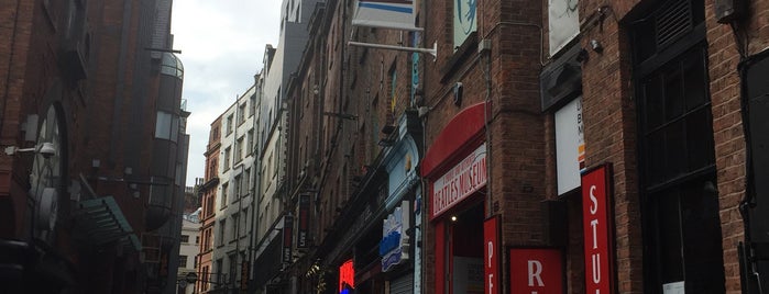 Mathew Street is one of Famous Beatles Sites - Liverpool and London.