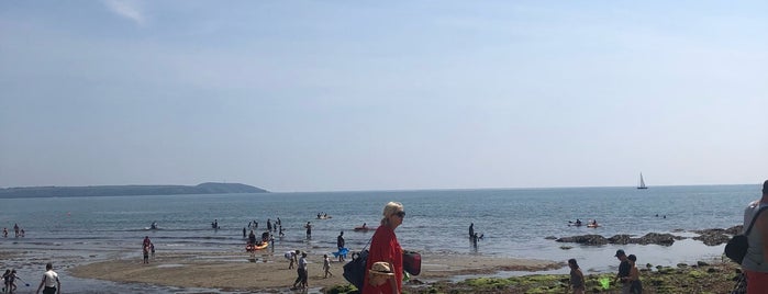 Porthpean Beach is one of Pin, Pur, & Yel...KLES.