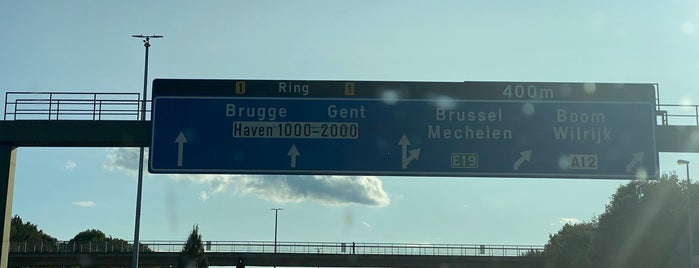 E19 / E34 / R1 - Berchem is one of Belgium / Highways / E19.