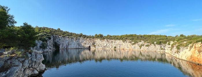 Dragon's eye lake is one of Croatia.