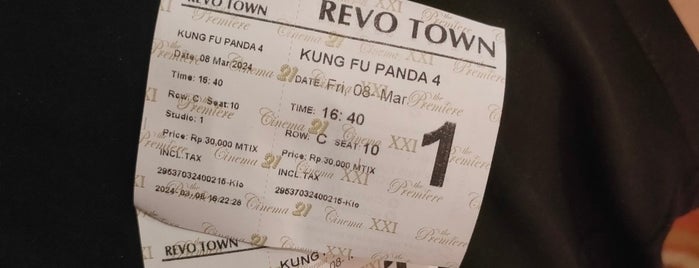 Revo Town XXI is one of Watching movie's activites.