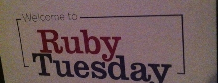 Ruby Tuesday is one of favorite food places.